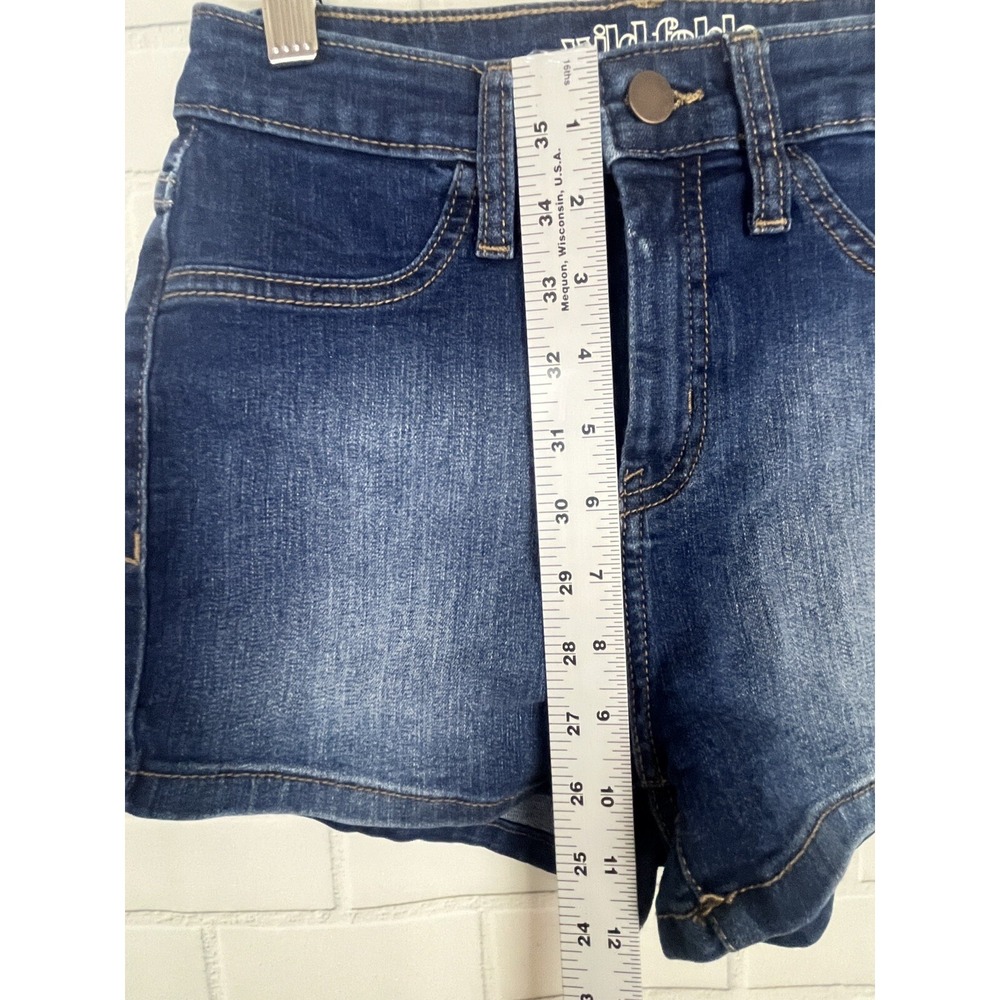 Wild Fable Blue High Rise Shorts Jean denim Short School Classic Beach 0/25R - Picture 11 of 12
